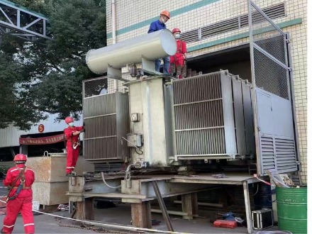 福建公司高压变压器大修现场
