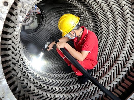某电力 60000kW 大型发电机定子干冰清洗